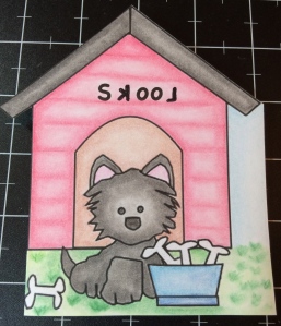 Card using "In The Doghouse" digital image.