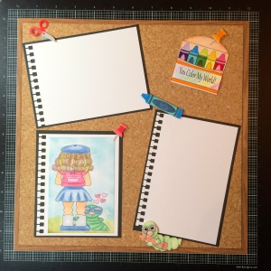 School Days layout using Sunsational Stamps