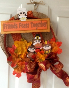 Friends Feast Together Wreath