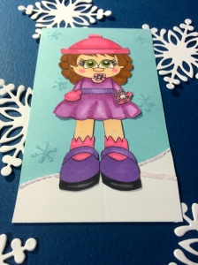 PL card made using Catching Snowflakes